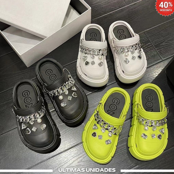 Sandália Crocs Plataforma Confort